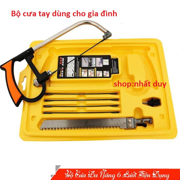 Bộ cưa cầm tay 6 món siêu tiện dụng-cưa gỗ cầm tay-cưa đa năng