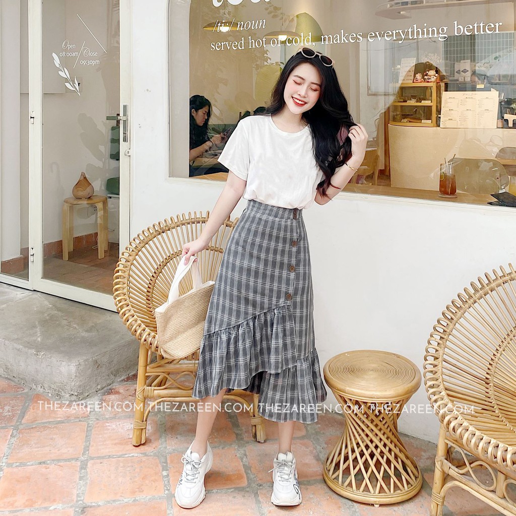 ÁO THUN TRƠN BASIC ZAREEN THU88 TRẮNG | BigBuy360 - bigbuy360.vn