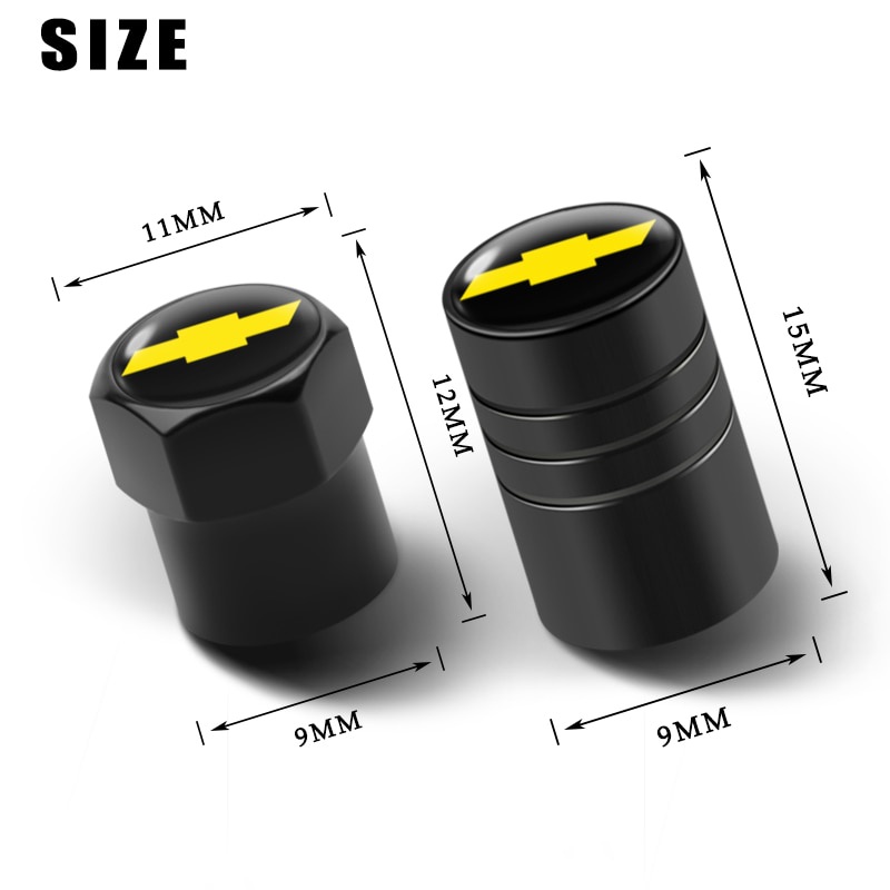 Set 4 Nắp Van Hơi Chuyên Dụng Cho Xe Hơi Chevrolet spin spark trailblazer aveo optra cruze