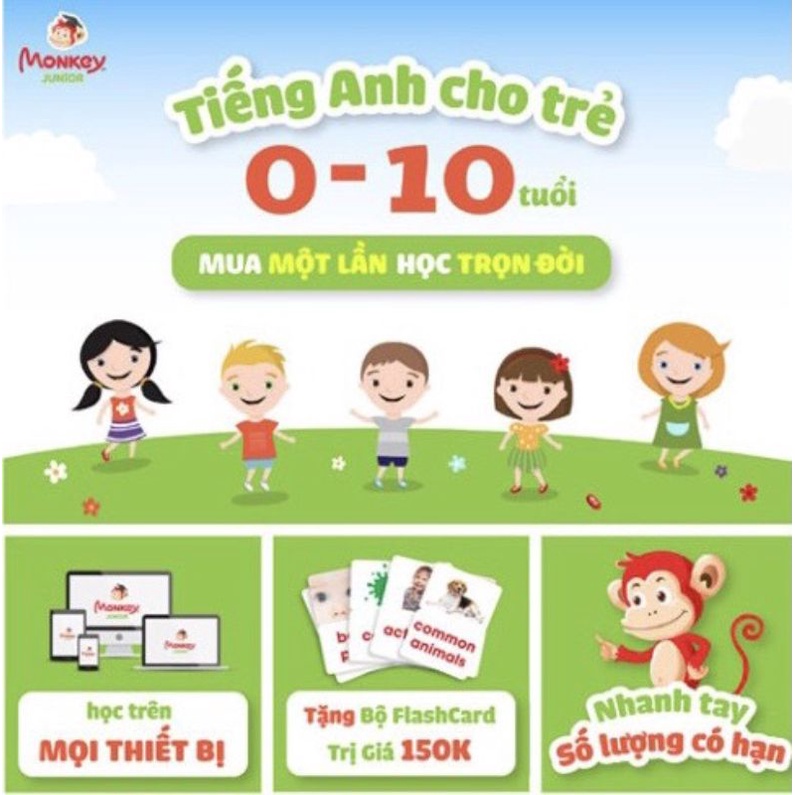 Học tiếng anh cùng Monkey Junior