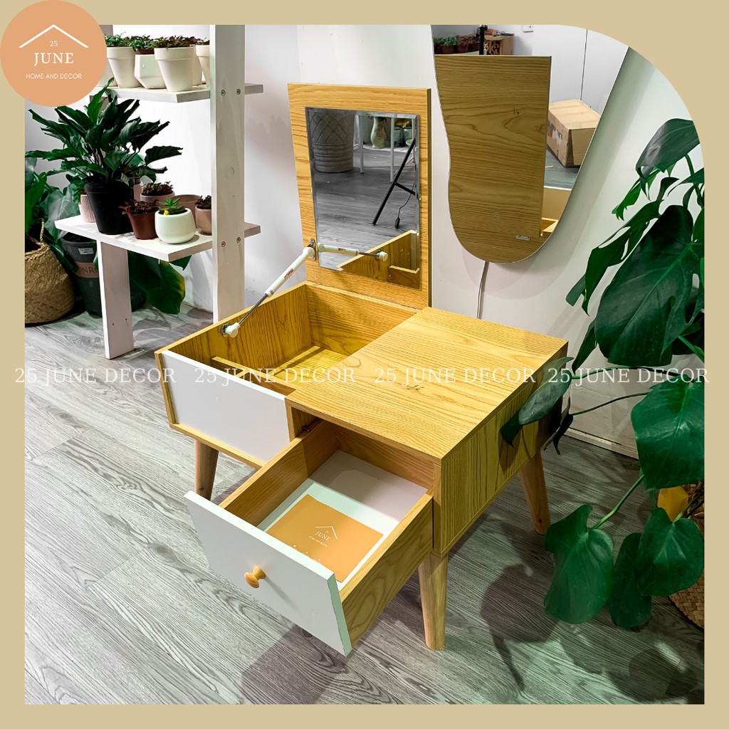 Bàn Trang Điểm FREESHIP Bàn Phấn Có Gương Gỗ MDF Cao Cấp Chịu Lực Cao - VIE FURNITURE