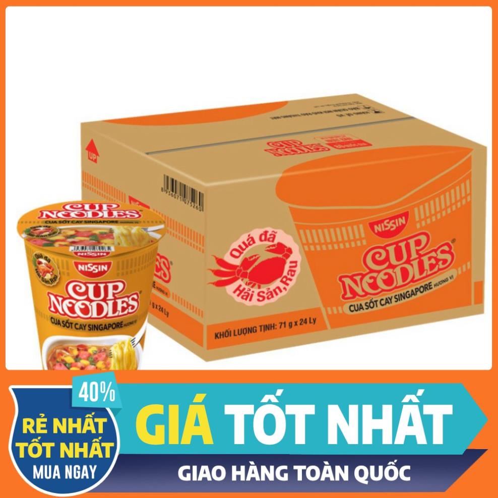 [HCM] Thùng 24 Ly Mì Cup Noodles Nissin 67g/ly đến 74g/ly nhập khẩu Thái Lan - Giảm Giá Mùa Dịch