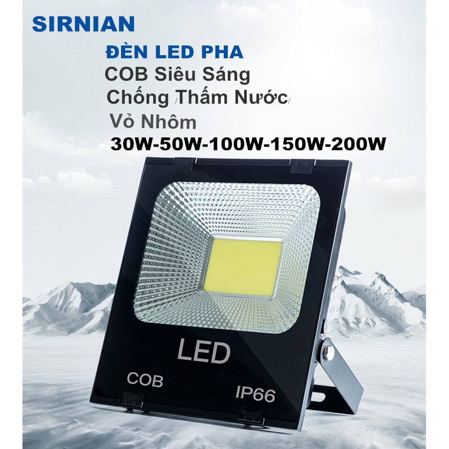 ĐÈN PHA LED COB 30W 50W 100W 150W 200W, SIÊU SÁNG, SIÊU TIẾT KIỆM ĐIỆN, ĐIỆN ÁP 220V,BẢO HÀNH 12 THÁNG