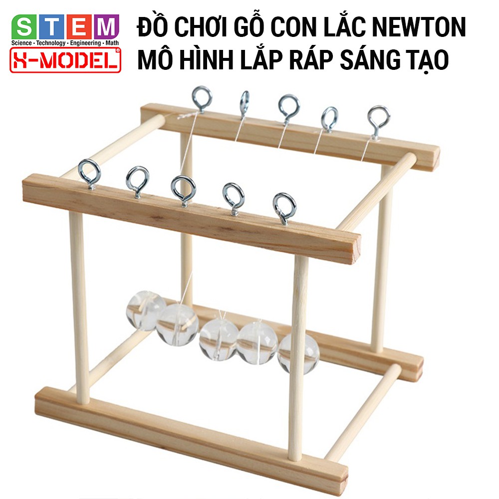 Đồ chơi sáng tạo STEM mô hình con lắc newton gỗ ST95 XMODEL cho bé Đồ chơi trẻ em DIY |Giáo dục STEM, STEAM