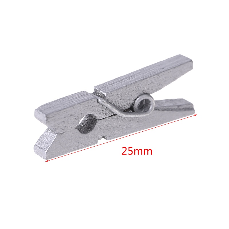 Set 100 Kẹp Ảnh Mini 25mm Tự Nhiên Trang Trí Đa Ứng Dụng