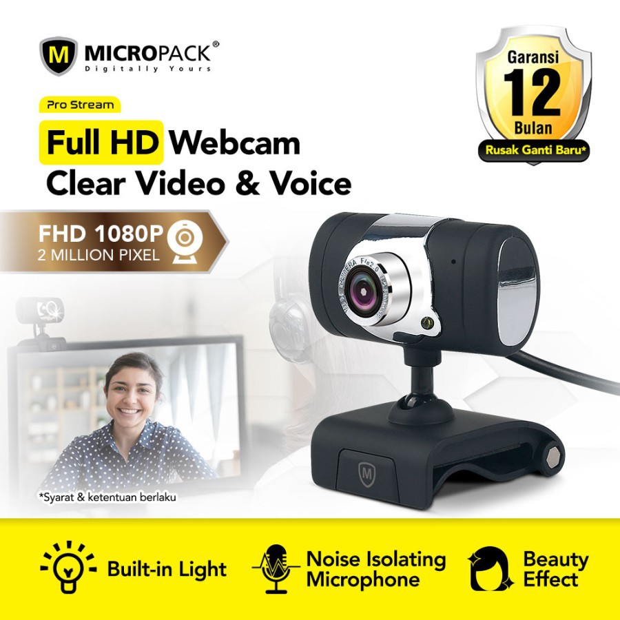 Webcam Micro Mwb-13 Full Hd 1080p Có Hiệu Ứng Làm Đẹp