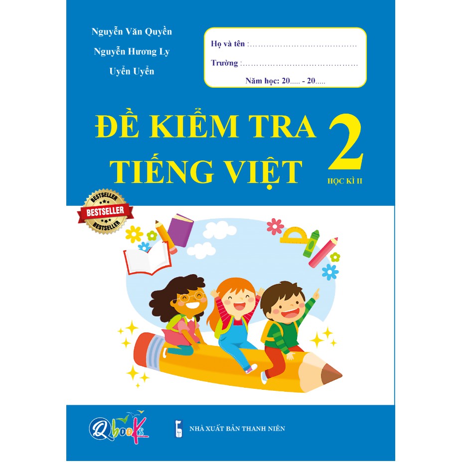 Sách - Combo Đề Kiểm Tra Toán và Tiếng Việt 2 - Học Kì 2 (2 cuốn)