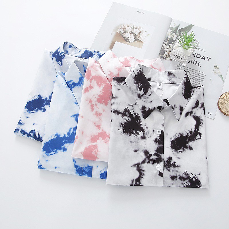 Áo Sơ Mi Nữ Tay Dài Form Rộng Kiểu Dáng Đơn Giản