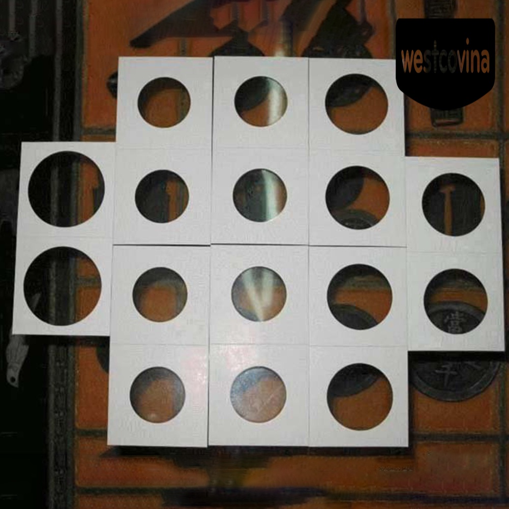 [Hot]☀ Bộ 100 Đế Giấy Các Tông Cho Đồng Xu 20.5 / 23 / 25 / 27.5 / 31.5 / 35mm