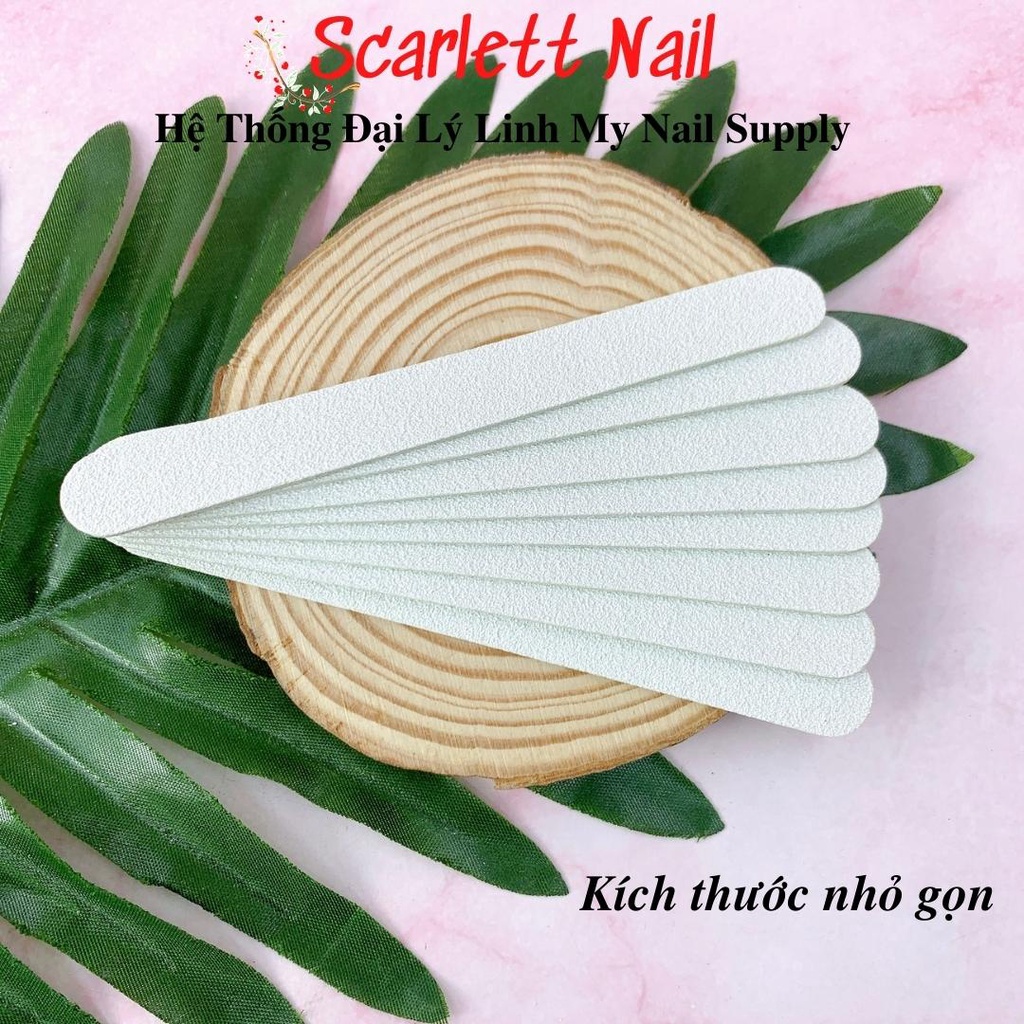 Lốc 50 Cây Dũa Móng Tay Mini Màu Trắng Chuyên Dùng Cho Nailbox