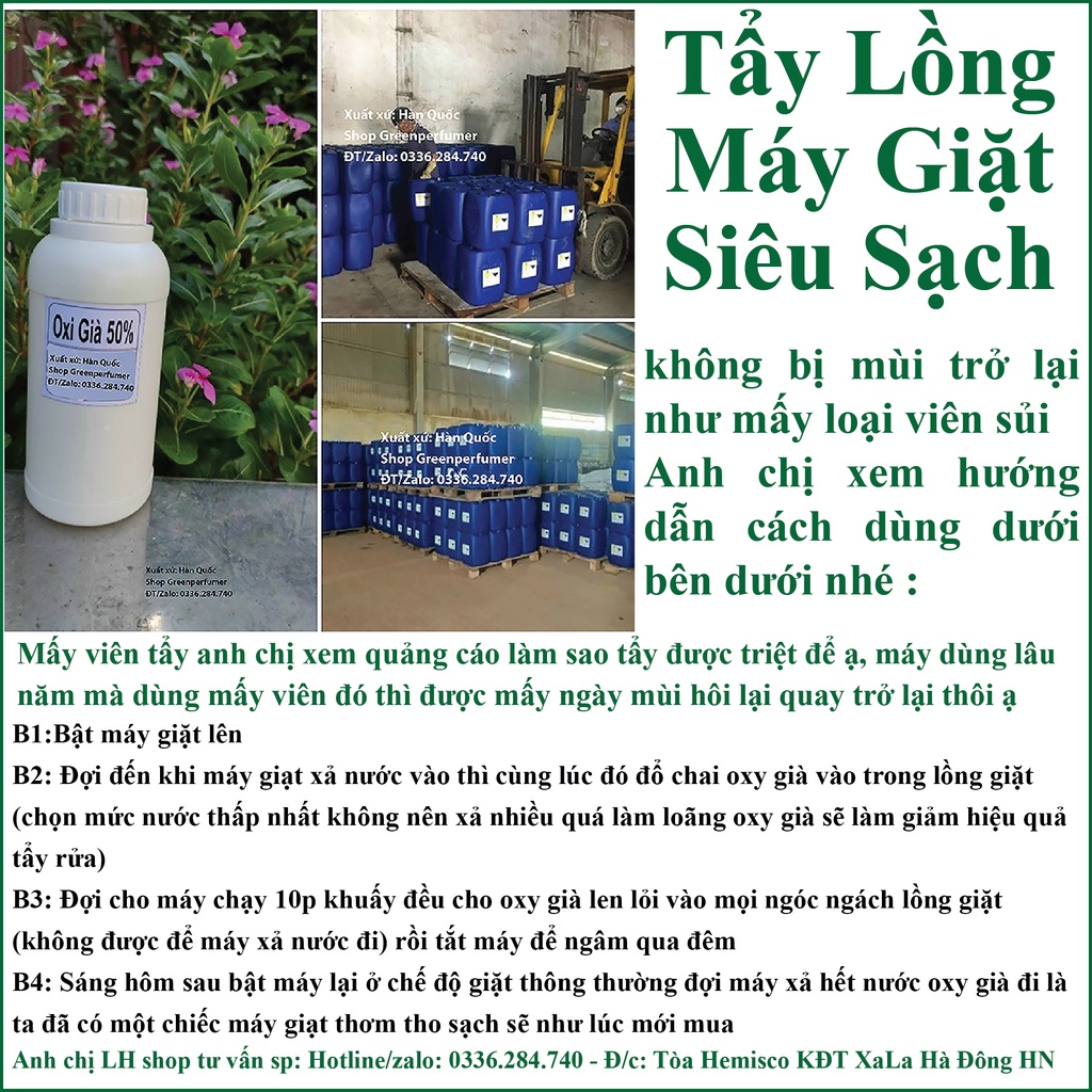 1000gr Oxy già, Oxi già H2O2 50%, ĐẬM ĐẶC, sử lý lũa, ngâm lũa, tẩy mốc, tẩy lồng máy giặt, tẩy ố nền gạch