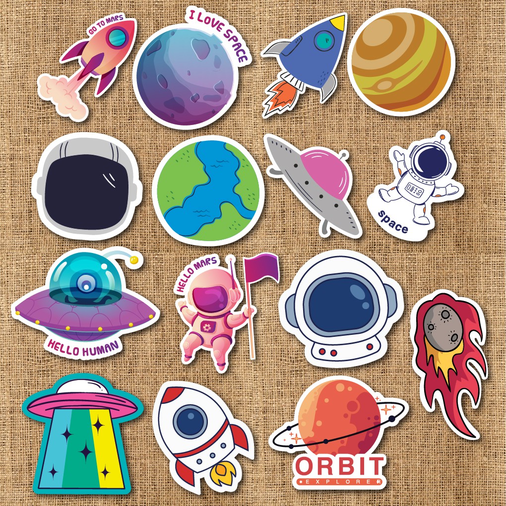 Sticker Galaxy Vũ Trụ chống nước sticker dán laptop, điện thoại, đàn guitar, mũ bảo hiểm, vali. MSP: G04