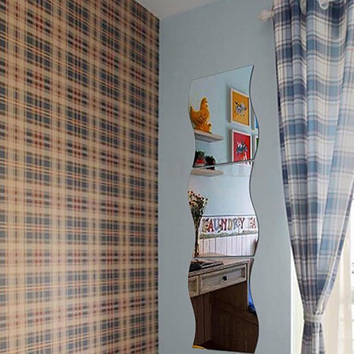 Set 6 miếng decal gương dán tường trang trí