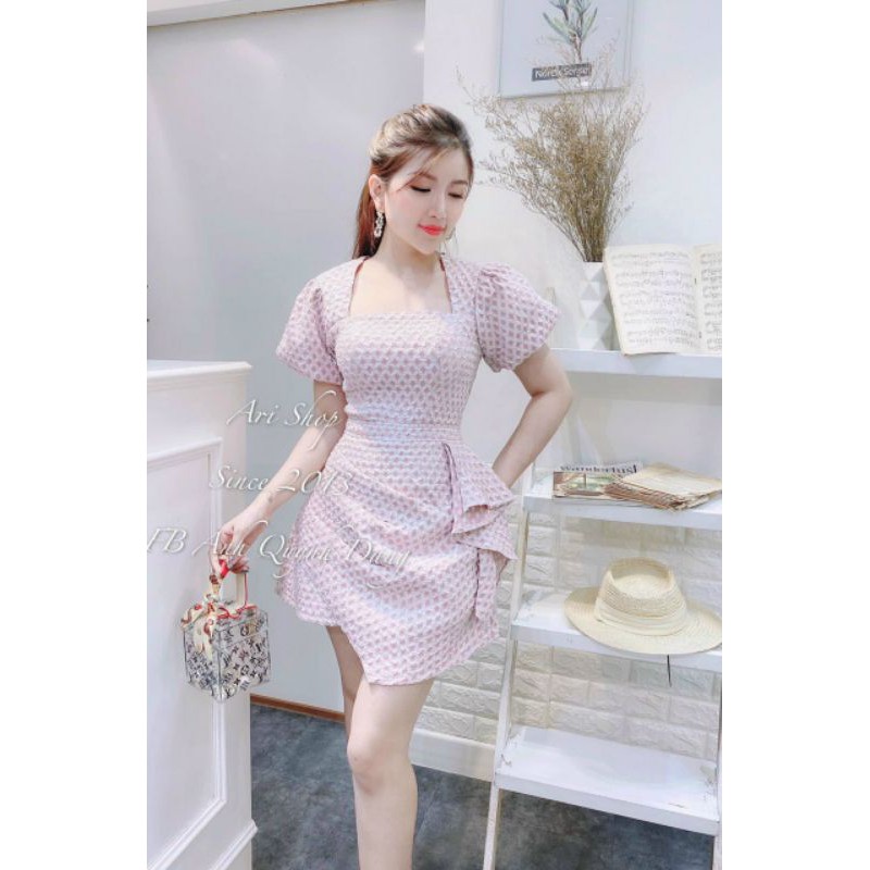 [Mã FATHANG5 giảm 10K đơn 50K] đầm gấm xốp cỏ vuông tà đuổi | BigBuy360 - bigbuy360.vn