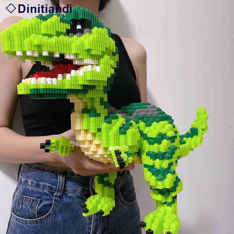 🚚SẴN HÀNG🚚Tương thích với bộ lắp ráp LEGO các khối xây dựng hạt lớn xếp hình cậu bé Khủng long Tyrannosau