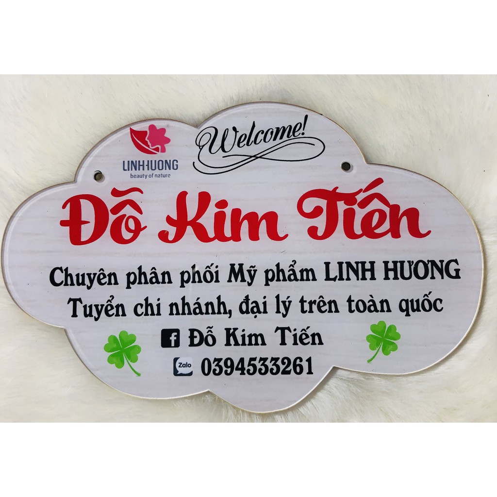 Bảng hiệu chất liệu mica - Trang trí shop bán hàng - Thiết kế theo yêu cầu