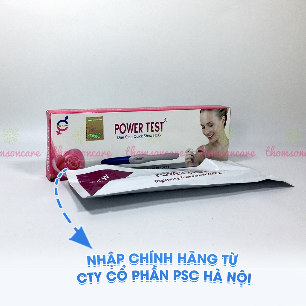 Bút thử thai Power Test điện tử - giao hàng kín đáo, che tên, test thai nhanh, chuẩn chính xác Hộp 1 bút