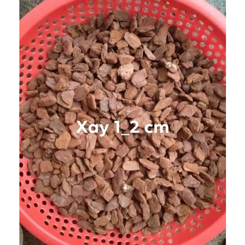 5kg vỏ thông đỏ trồng lan, mài cạnh, đủ size, hàng vỏ dày tròn, cam kết như hình