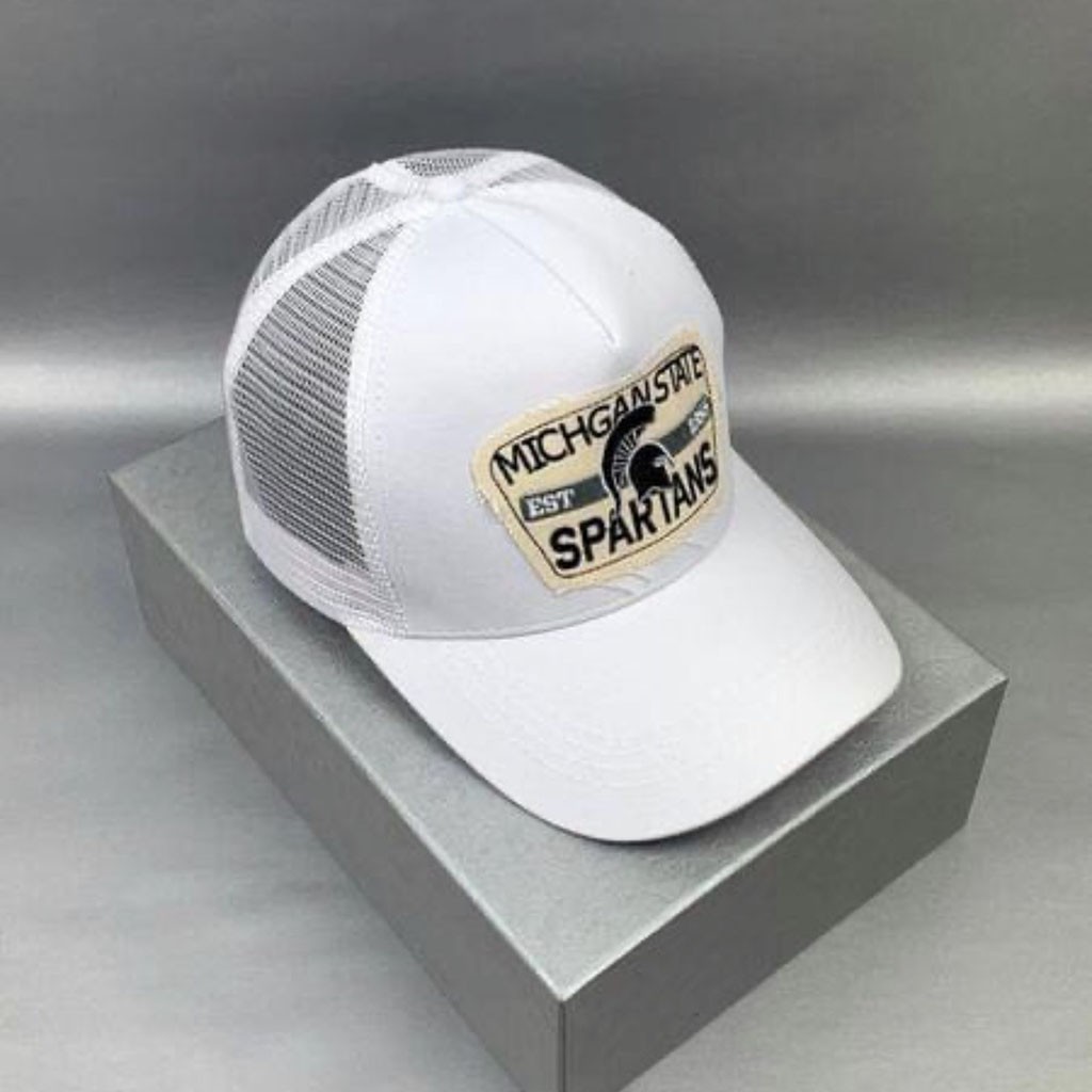 Mũ nón lưỡi trai American Michigan phối lưới cao cấp logo vuông khóa đồng