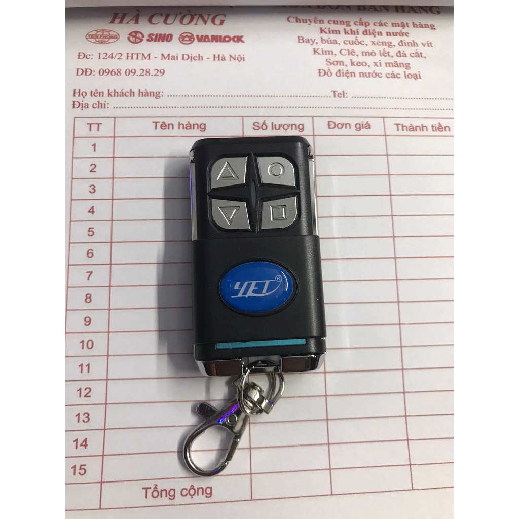 Điều khiển cửa cuốn Remote học mã Chống nước CH_F9 365HZ hàng chính hãng Đài Loan BH 12T