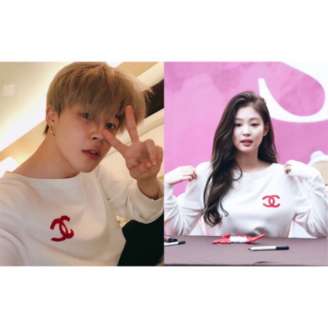 Sweater BTS Jimin Blackpink Jennie Chanel dễ phối đồ