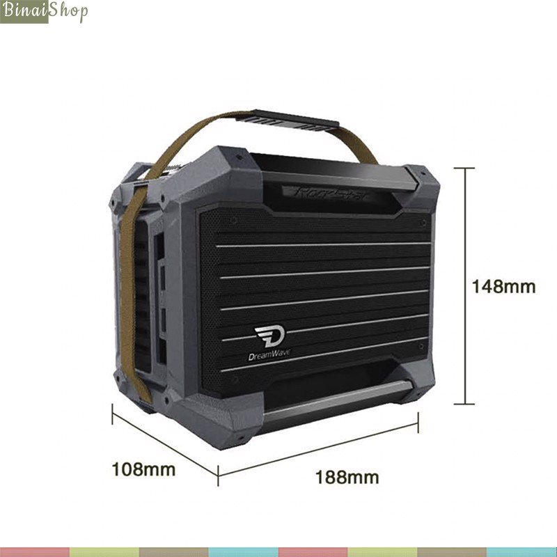 Dreamway ROCK STAR Mini - Loa Outdoor Bluetooth 5.0, Công Suất 40W, Nhỏ Gọn Cho Dã Ngoại, Phượt, Hiphop