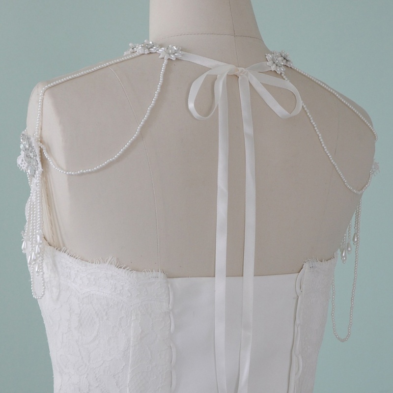 Vòng cổ Đeo Vai Đính Ngọc Trai Nhân Tạo Thời Trang Dành Cho Nữ