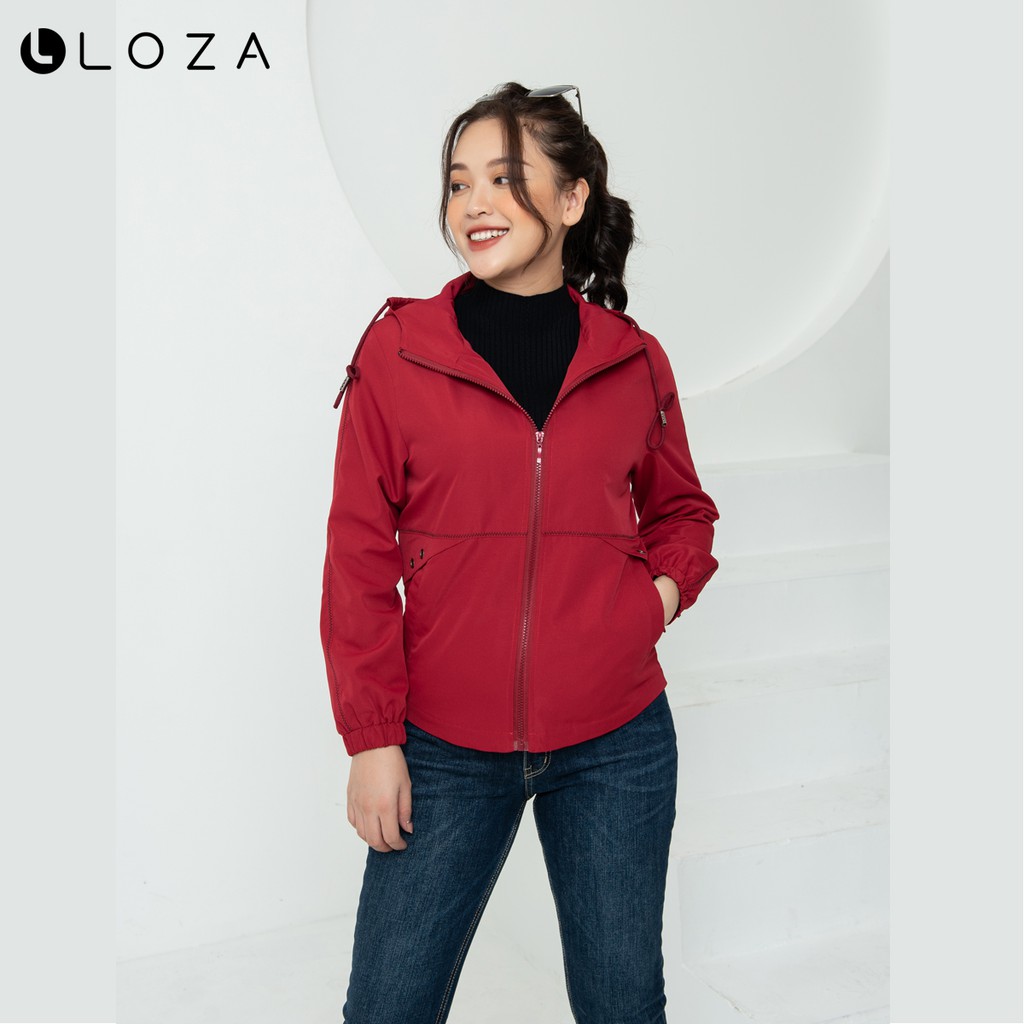 Áo jacket nữ phối viền-LOZA LJ10002