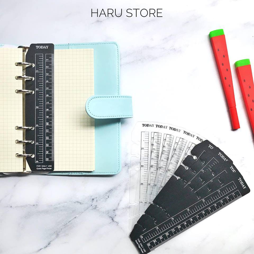 Thước Kẻ Gắn Sổ Gáy Còng A5 (6 lỗ) - A6 (6 lỗ)