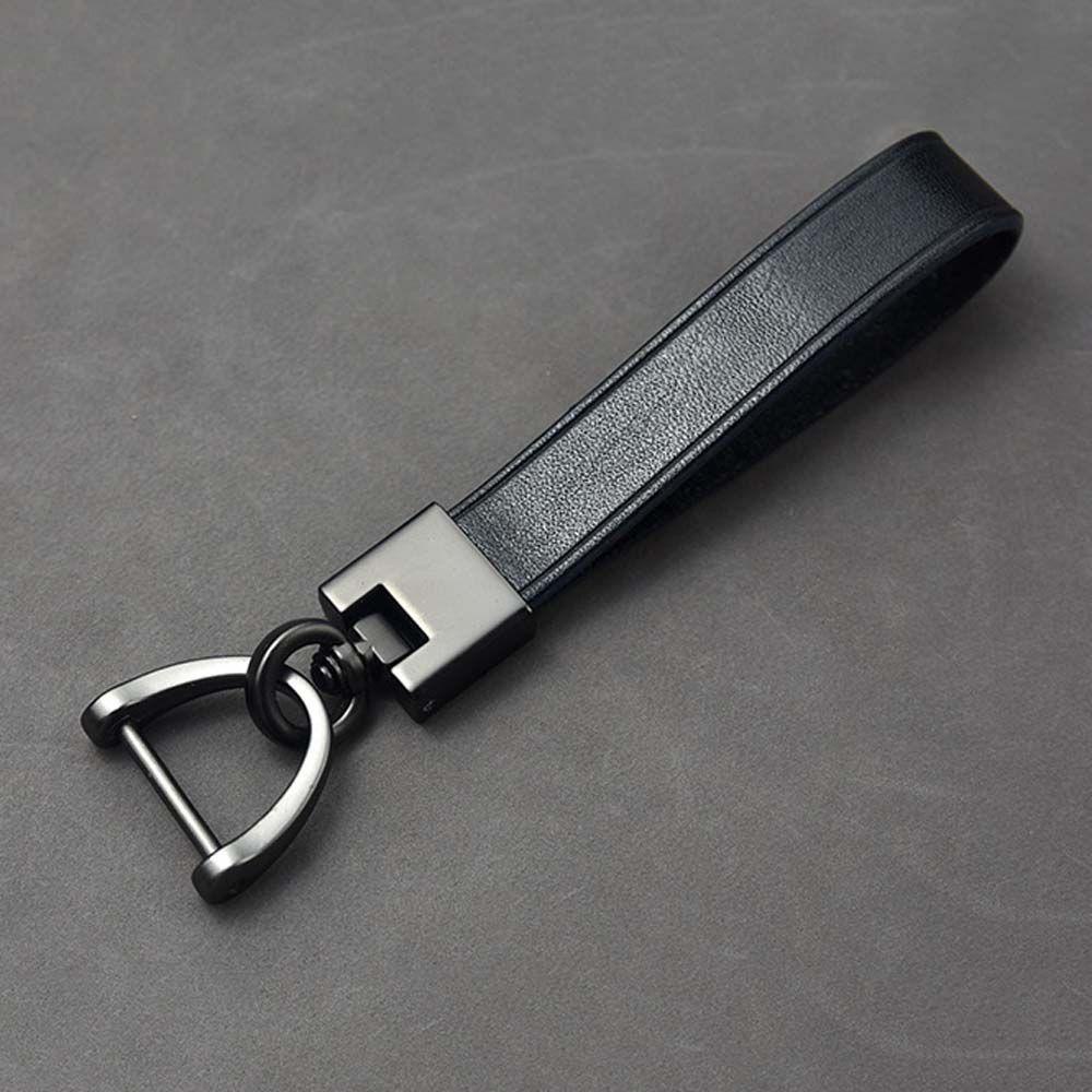 Móc Khóa Da PU Màu Trơn Nhiều Màu Tùy Chọn Thời Trang Cho Nam Và Nữ Giá Đỡ