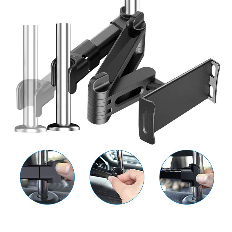 Giá Đỡ Điện Thoại / Máy Tính Bảng 4-12 Inch Gắn Ghế Sau Xe Hơi Jp1