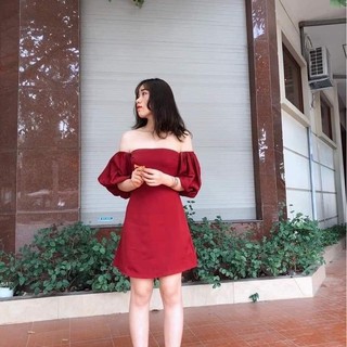 ĐẦM ĐỎ CUP NGỰC RỚT VAI