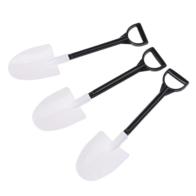 Bộ 50 muỗng nhựa thiết kế hình cây xẻng nhỏ gọn dùng ăn bánh kem