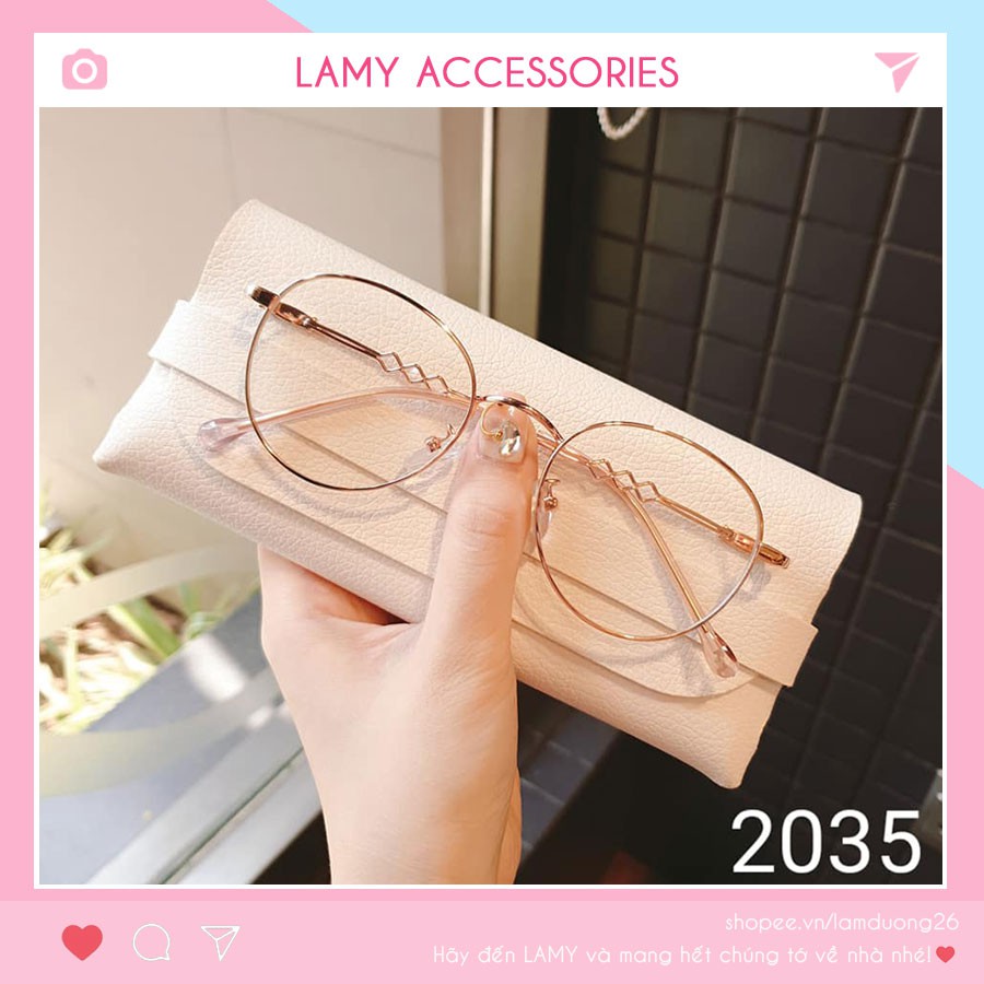 Gọng Kính Cận Nữ Viền Kim Loại Mảnh M2035 - Gọng Kính Nobita Dáng Tròn | BigBuy360 - bigbuy360.vn