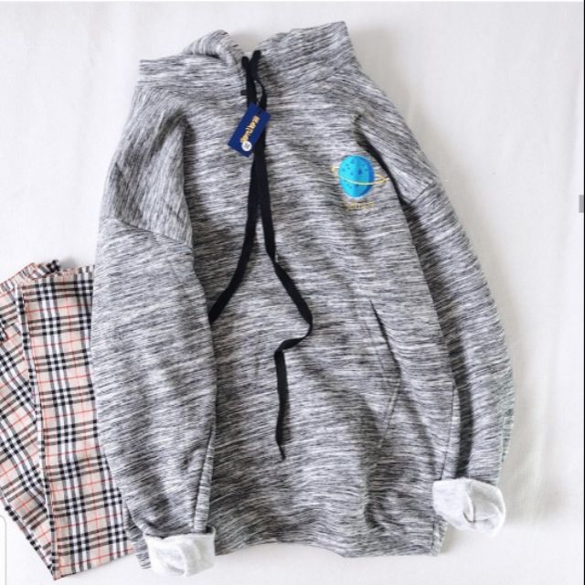 Áo hoodie thêu hình - ẢNH THẬT