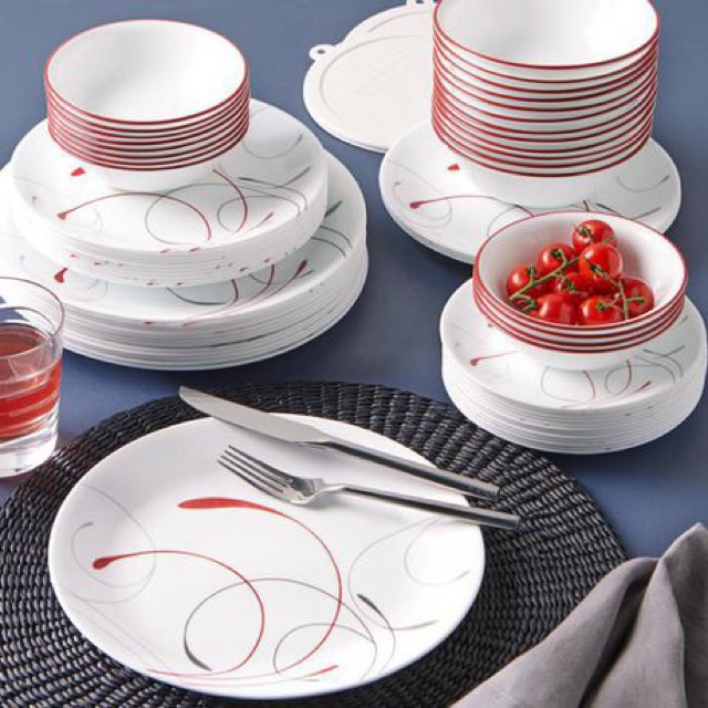 Dĩa thuỷ tinh Mỹ Splendor Crown Corelle 7709-7710 (21.6cm-27cm)