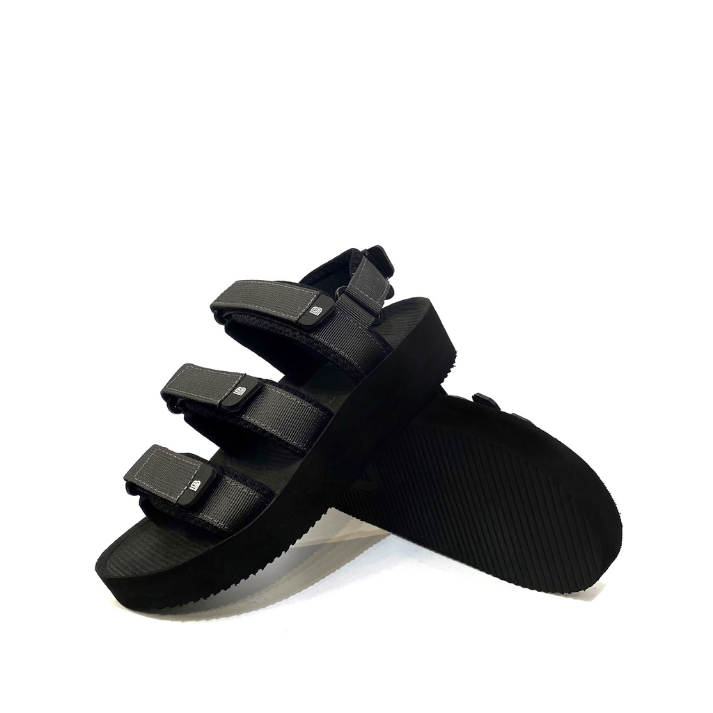 Giày Sandal Nữ The BiLy 3 Quai Ngang Dây Dù Đế Eva Siêu Êm Nhẹ Cao 3cm - BL04W