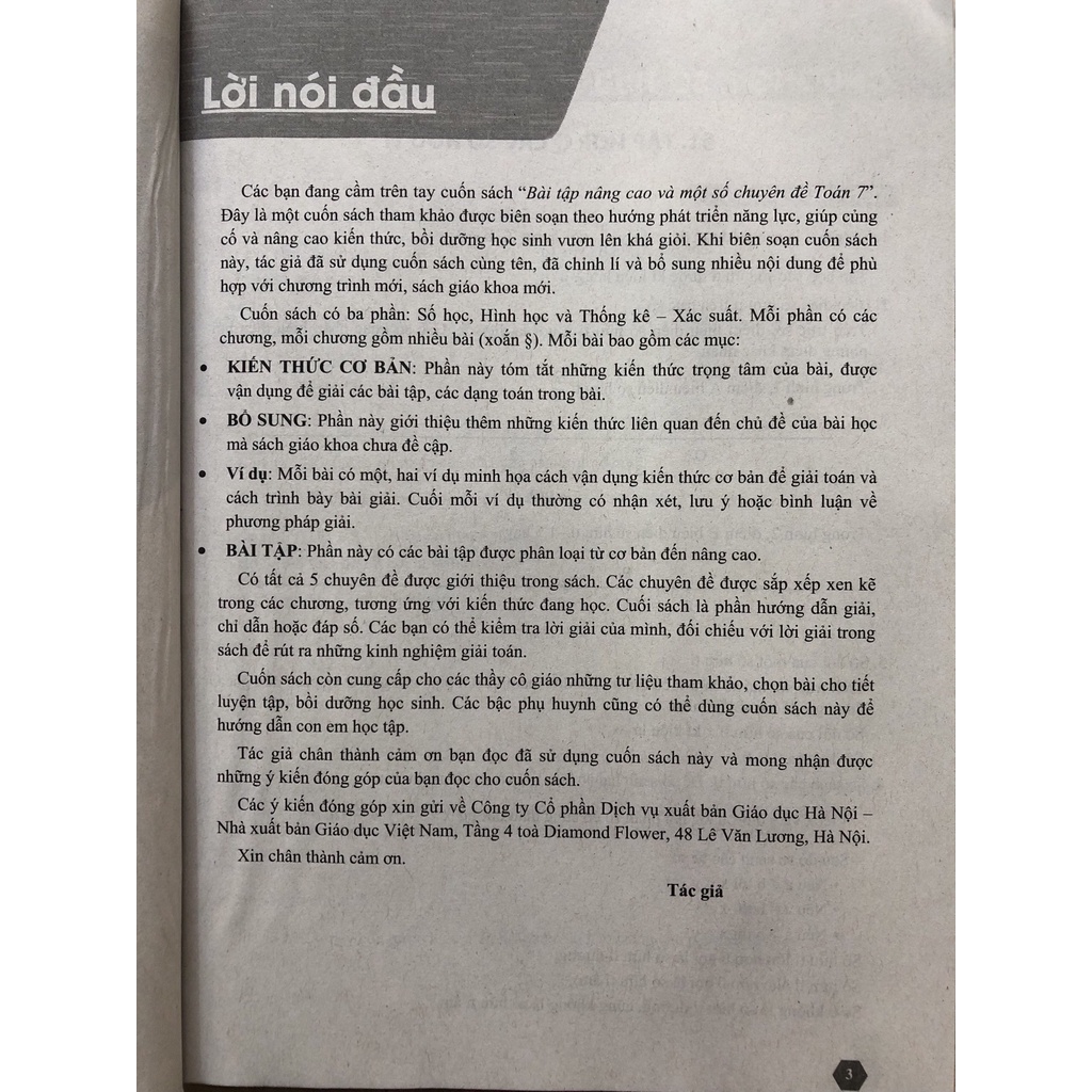 Sách - Bài tập nâng cao và một số chuyên đề Toán 7