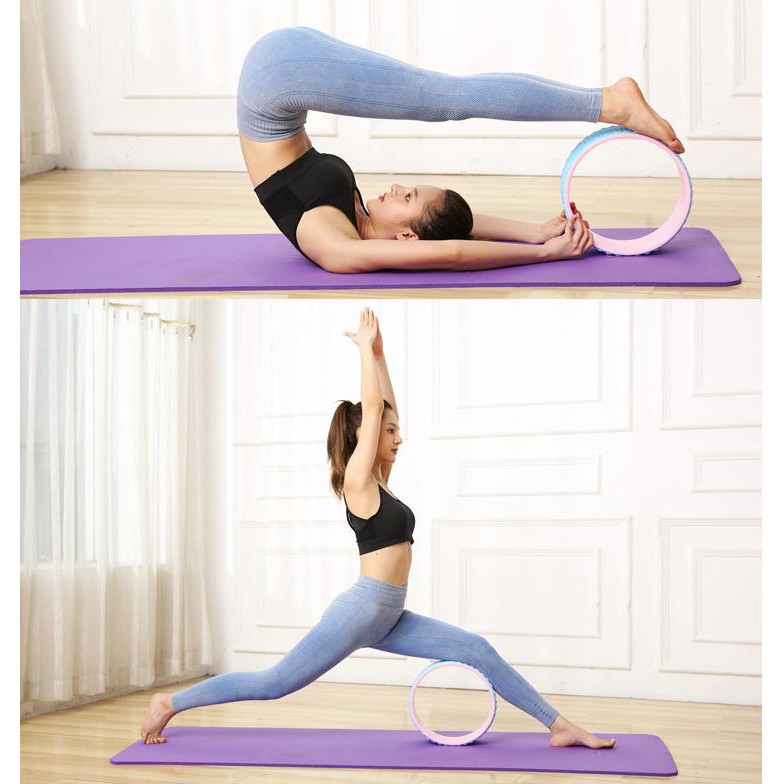 Vòng tập yoga,vòng tập gym gai massage cao cấp (KT 33 x 13.5cm)