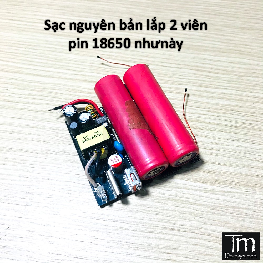 Mạch Sạc Dự Phòng Sạc Nhanh 3.0 Tích Hợp Củ Sạc Tháo Máy