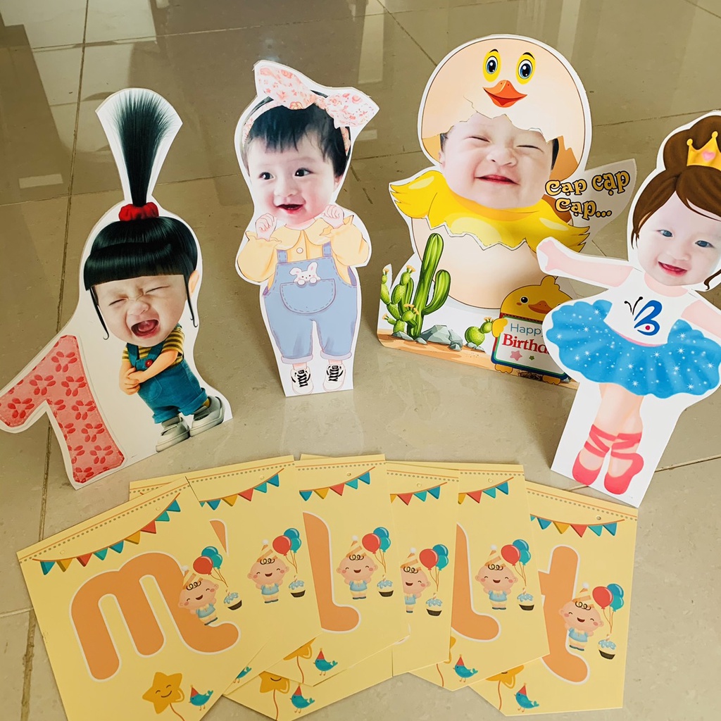 Nhận Đặt gấp_Hình CHIBI 40cm_ để bàn trang trí sinh nhật cho bé