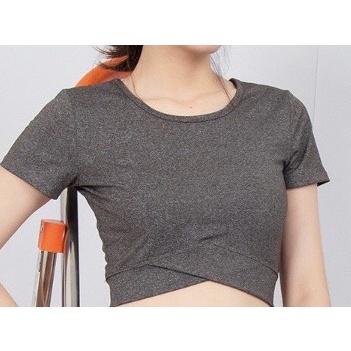 Aó croptop nữ, áo tập yoga, gym, aerobic thể thao nhiều màu đủ size Bin Sports A199