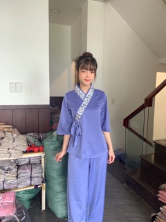 ĐỒ LAM ĐI CHÙA # XÉO NƠ VẢI LỤA PHÁP
