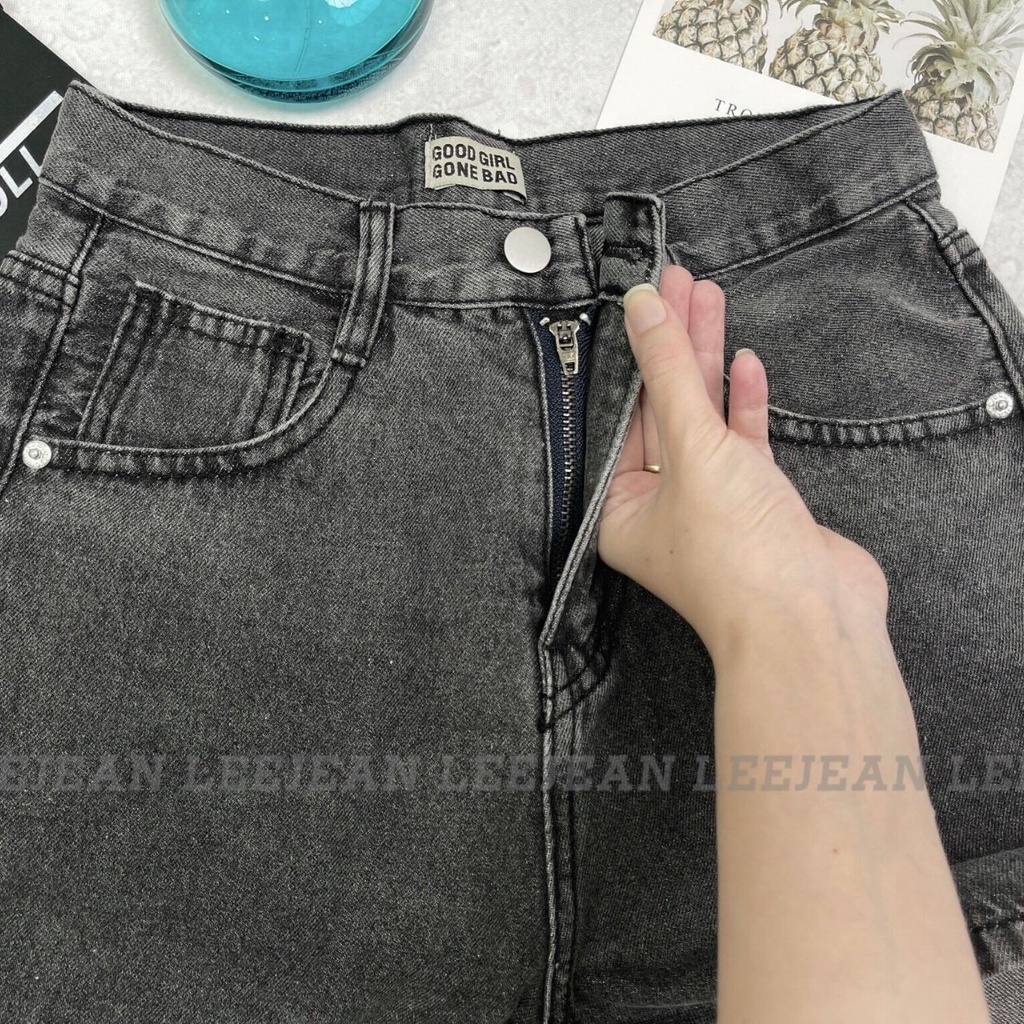 Quần Đùi Jean Nữ Trơn Lưng Cao Không Giãn LEE10, 4 Màu Hình Tự Chụp Kèm Video | BigBuy360 - bigbuy360.vn