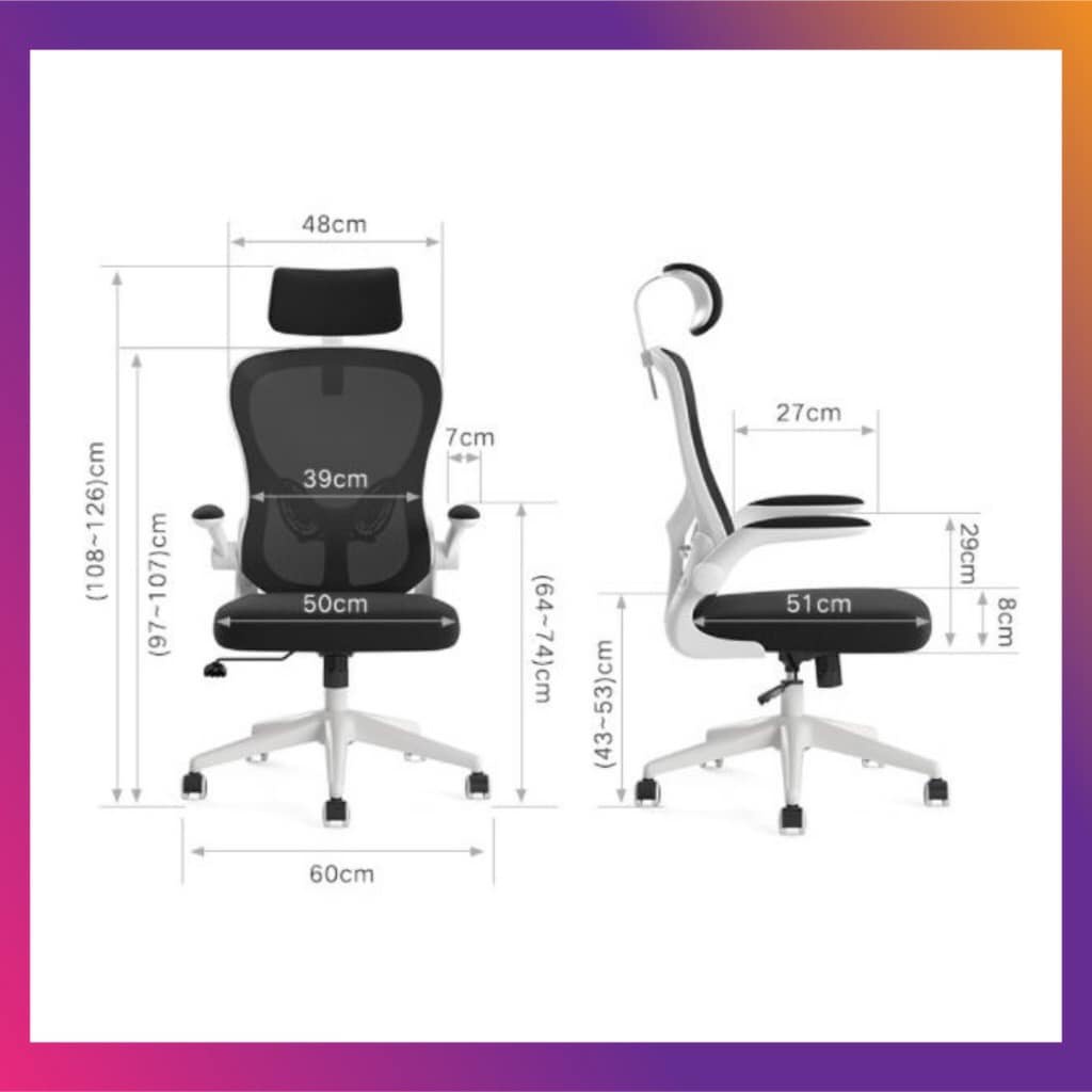 Ghế xoay công thái học XIAOMI HBADA   hỗ trợ nâng đỡ lưng và định hình cột sống.