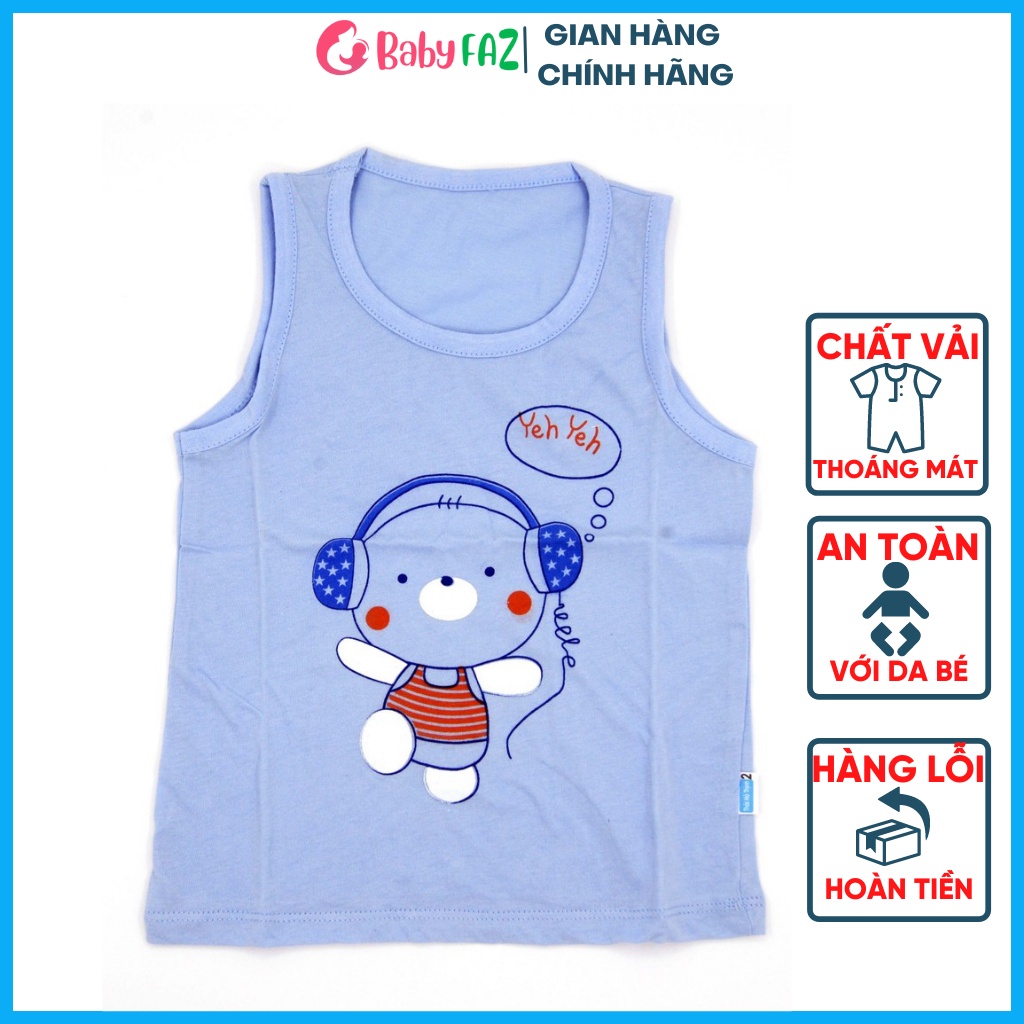 Áo ba lỗ cho bé Thái Hà Thịnh 100% cotton mềm, mịn, mát cho bé