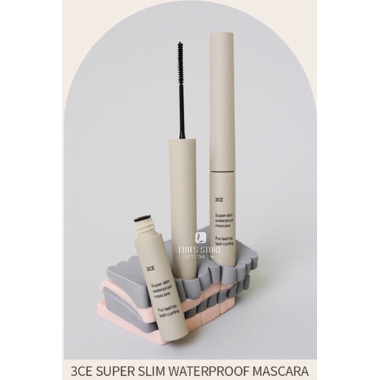 Mascara 3CE Super Slim Waterproof Đầu Nhỏ