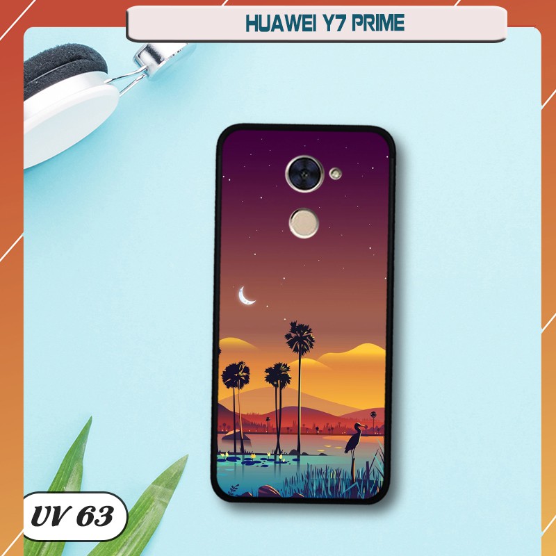 Ốp lưng điện thoại Huawei Y7 Prime - lưng nhám viền dẻo