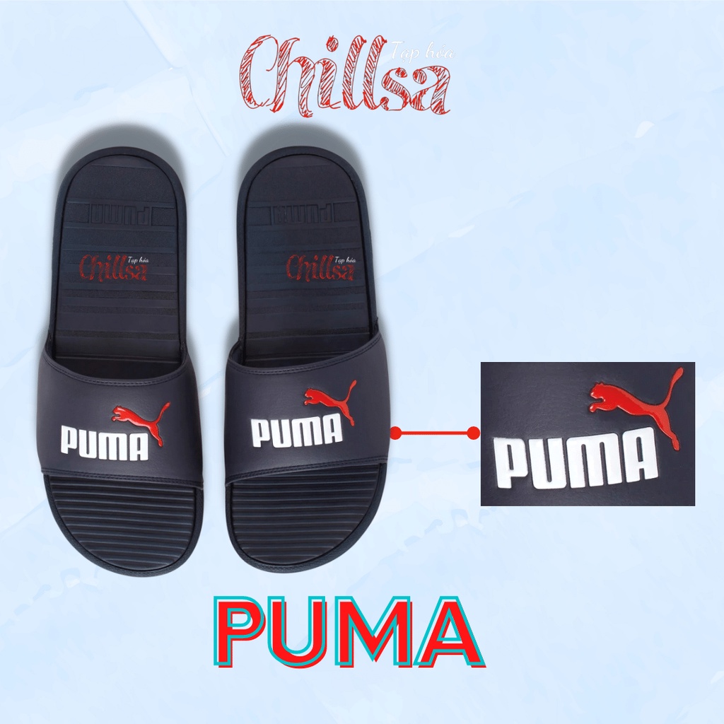 Dép Nam PUMA COOL CAT V  Xanh Navi 389110-04