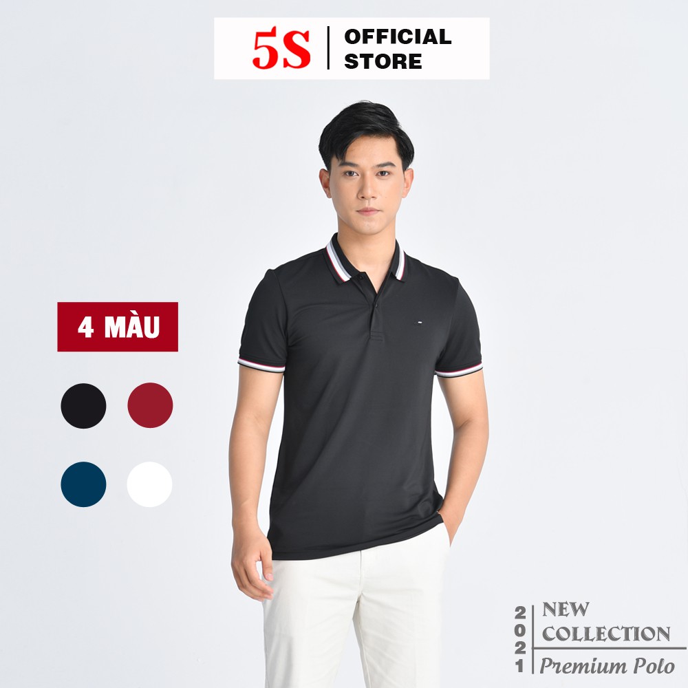 [MUA 2 GIẢM 30K] Áo Polo Nam 5S (5 màu), Chất Liệu Coolmax Siêu Mềm Mát, Thiết Kế Bo Dệt Sắc Nét